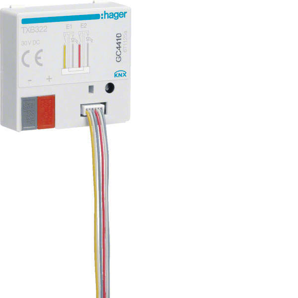 HAGER - HAGTXB322 Binareingang 2fach+2 LED Ausg. KNX, UP
