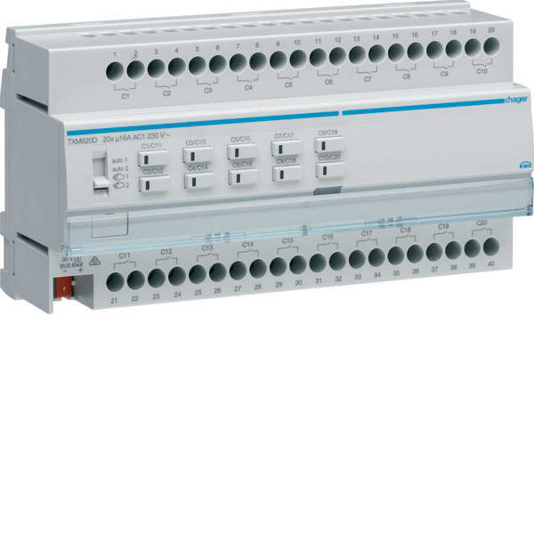 HAGER - HAGTXM620D MOD.TP 20 OUT 16A AC1 230V CAR.CAPACIT.1