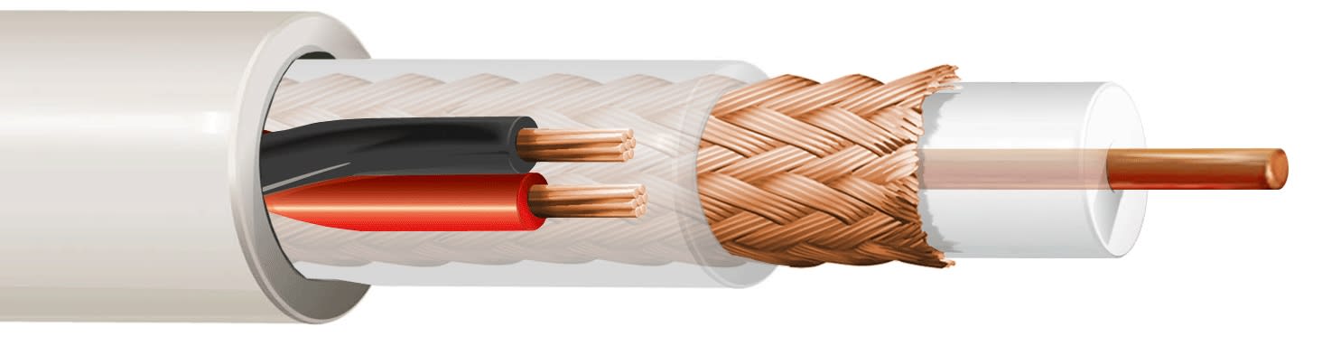 ITC INDUSTRIA TECNIC - ITCTY597BIM100 RG 59+2X0,75 BIANCO MAT.100 ECA