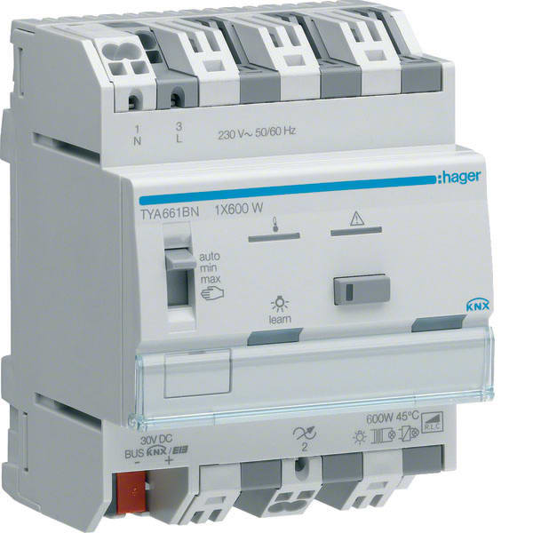 HAGER - HAGTYA661BN Univ.-Dimmaktor 1f KNX, 1x600W