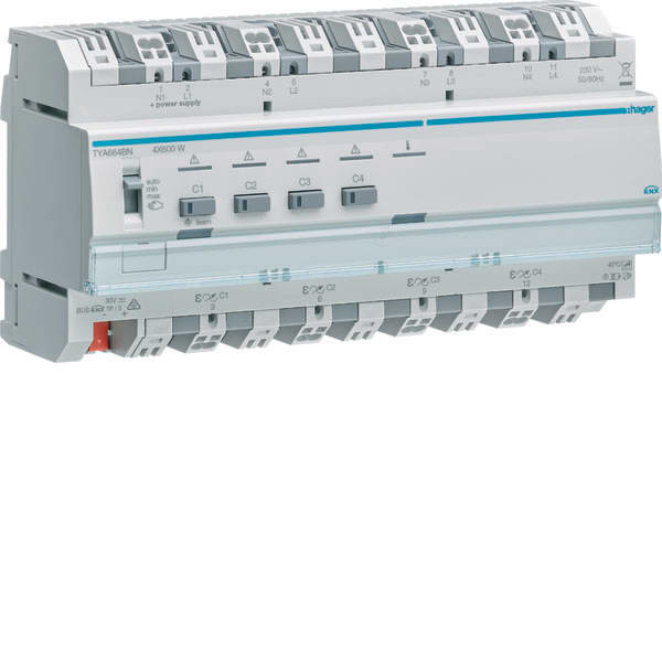 HAGER - HAGTYA664BN MOD.KNX+ TP DIMMER RLC 4 OUT 2400W 230V