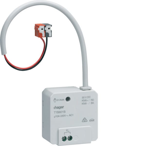 HAGER - HAGTYB601B Schaltaktor 1fach KNX, UP, 10A