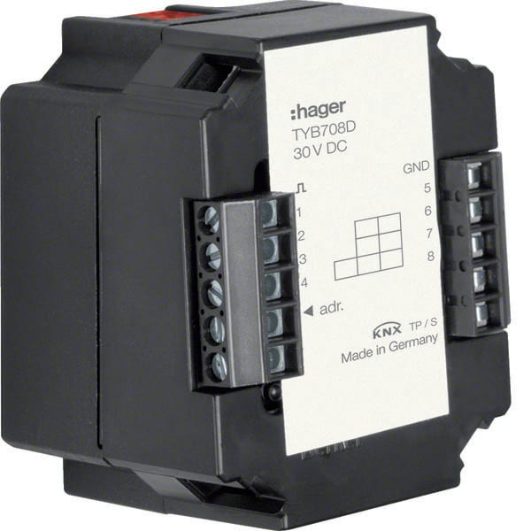 HAGER - HAGTYB708D Universal-Schnittstelle 8-fach KNX, UP