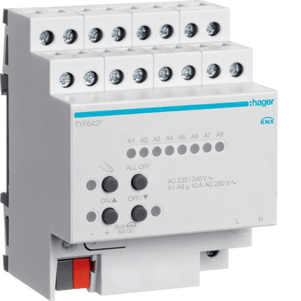 HAGER - HAGTYF642F Fan Coil Ausgang 2fach KNX, 10A