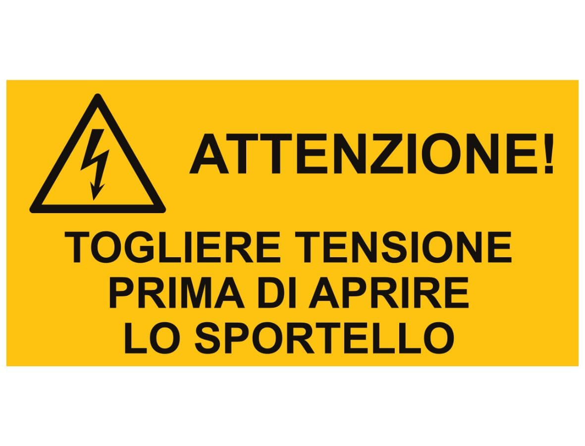 CEMBRE SPA - CEM268302AR TARG.ALL.VS-I83 70X120 MM. SIMBOLO+TESTO