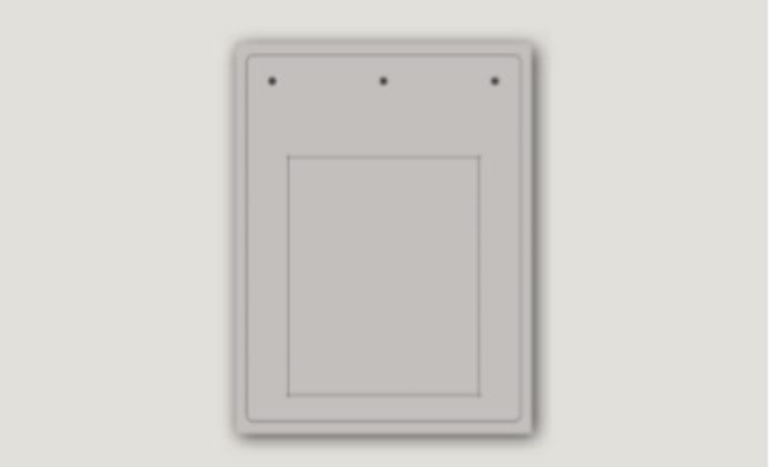 CABUR SRL - CBRTAP105120AW TARGA IDQ PVC ADESIVA FLAT BIANCA 105X12