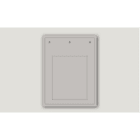 CABUR SRL - CBRTAP105120AW TARGA IDQ PVC ADESIVA FLAT BIANCA 105X12