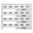 GRAFOPLAST SRL - GRASIHF31WMC TESSERA BIANCO PER BINARIO 20X9MM MC=100