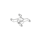 LOMBARDO - LOMLB154011B DOPPIO TESTAPALO DELTA 1 PER PALO 60MM