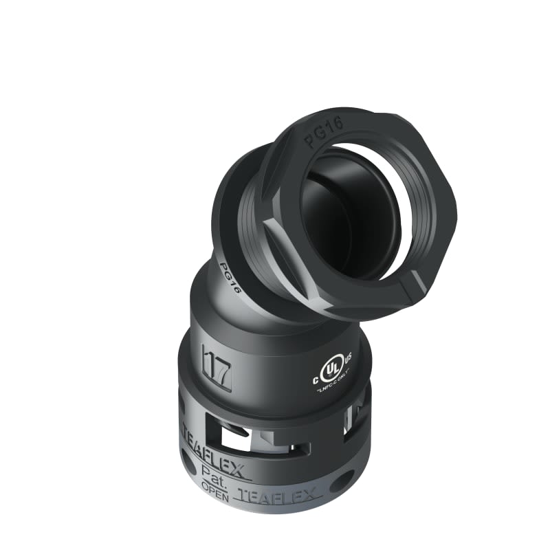 TEAFLEX - TEAU6BBF17P16 CURVA 45?IP66 BF17 PG16 NERO