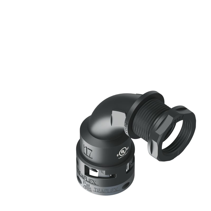 TEAFLEX - TEAU6BBN17P13 CURVA 90?IP66 BN17 PG13 NERO