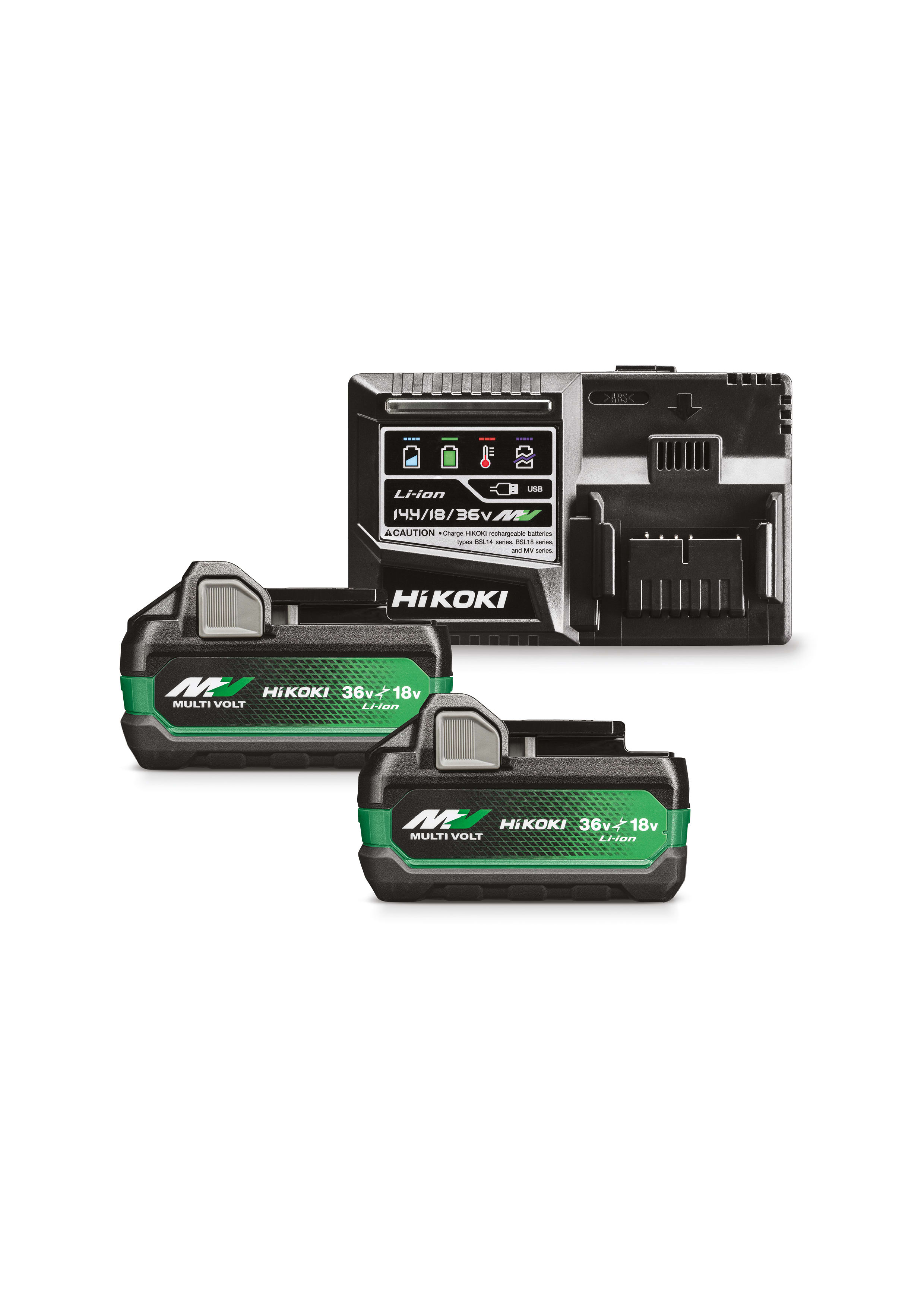 HIKOKI POWER TOOLS - HIAUC18YSL3WHZ BOOSTERPACK 36/18V, 2BATT.MV TIPO A