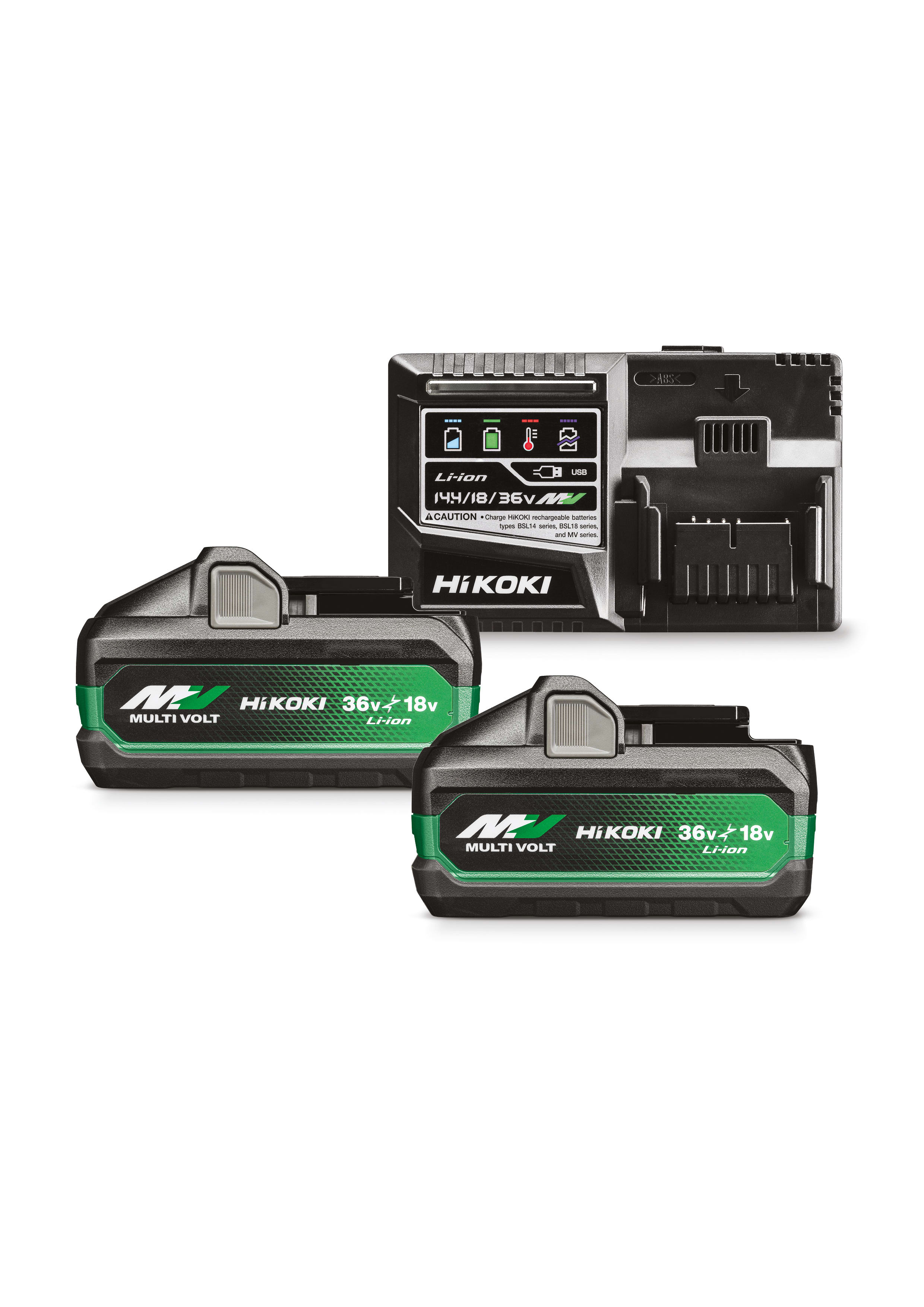 HIKOKI POWER TOOLS - HIAUC18YSL3WJZ BOOSTERPACK 36/18V, 2BATT.MV TIPO B