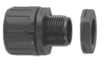 EURO 2000 SPA - UROP73112 RACCORDO MF PA66 NW12 ISO12 IP66