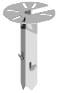 UNIERRE SRL UNIPERSO - URREL1312FZ PIANTONE ACCIAIO H370MM-BASE D.155MM-PAL