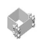 UNIERRE SRL UNIPERSO - URRKB1000FZ COLLARE ACCIAIO 100X100MM-ZINC.GALV-PER