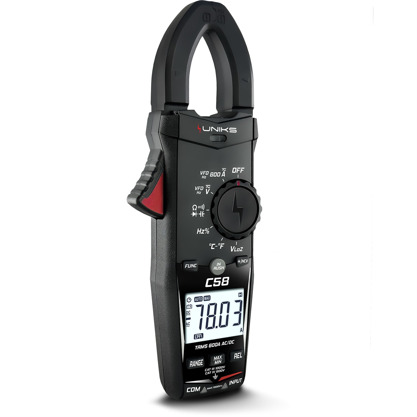 UNIKS SRL - UNKC58 PINZA TRMS AC/DC 600A 1000V AC/DC