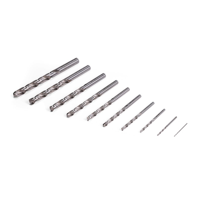Kit 19 Punte Titanio 1-10 Mm Per Ferro Kit 19 Punte Trapano HSS In Titanio - Misure Da 1 A 10 Cm Per Fori Precisi Tostapane Con Pinze - Foto 10