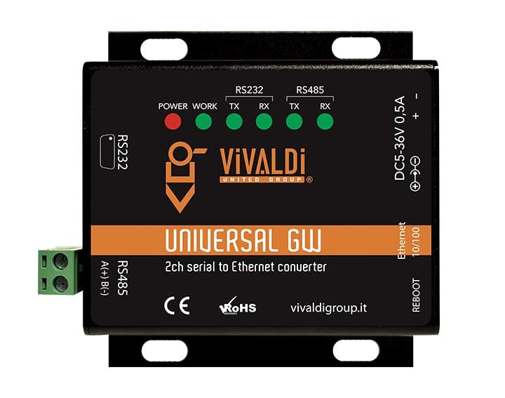 VIVALDI SRL - VILUNIVERSALGW VIVALDI GIOVE_GATEWAY RS485/RS232>LAN