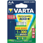 VARTA CONSUMER BATT - VAT5716101402 AA RECHARGE ACCU POWER X2 (2.600 MAH)
