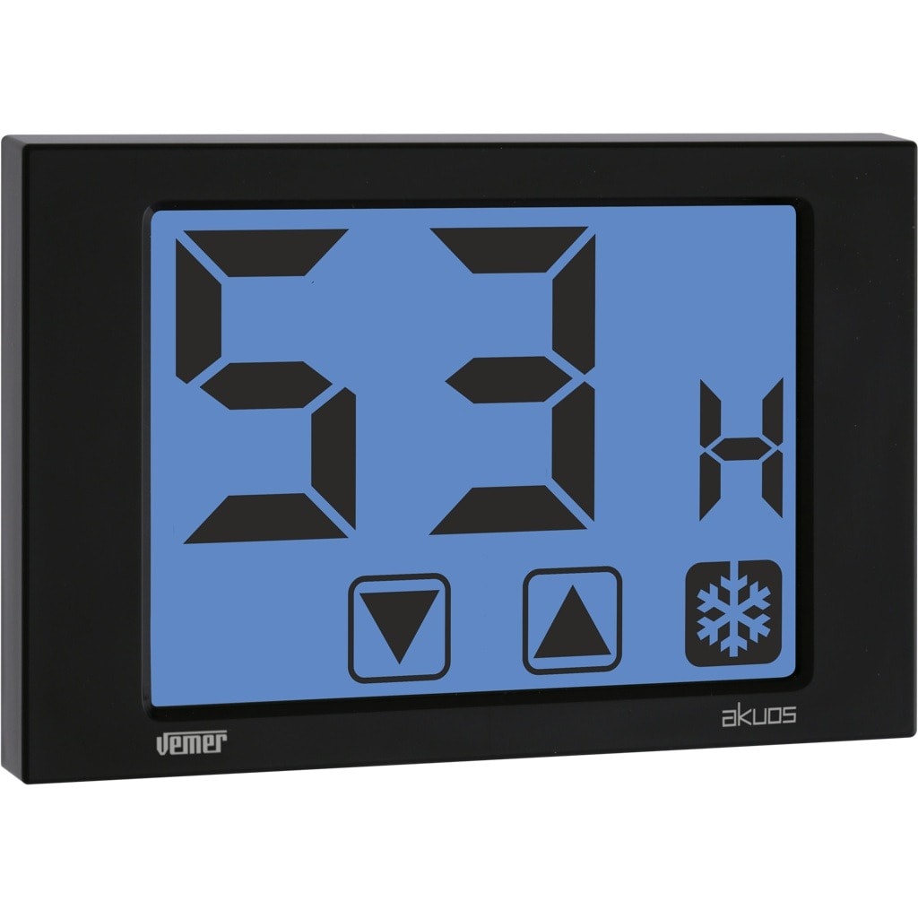 VEMER SPA - VEMVE791300 AKUOS UMIDOSTATO DA PARETE BATT. NERO