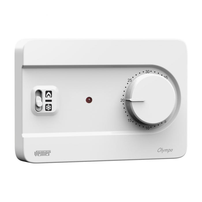 VEMER SPA - VEMVE757300 OLYMPO BIANCO TERMOST. C/MANOPOLA BATT.