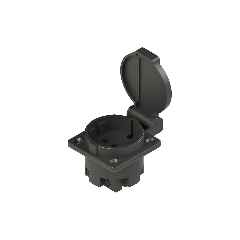 PIZZATO ELETTRICA - PZZVE PE1E1AA1 PRESA SCHUKO CON COPERCHIO KIT COMPRENS