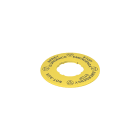 PIZZATO ELETTRICA - PZZVE TF32A5120 TARGHETTA CON FORO SAGOMATO DISCO GIALL