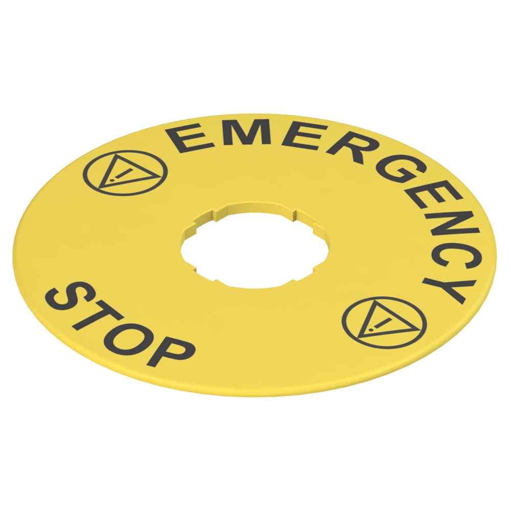 PIZZATO ELETTRICA - PZZVE TF32D5102 TARGHETTA CON FORO SAGOMATO  DISCO GIALL