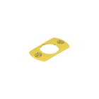 PIZZATO ELETTRICA - PZZVE TF32G5121 TARGHETTA CON FORO SAGOMATO RETTANGOLAR
