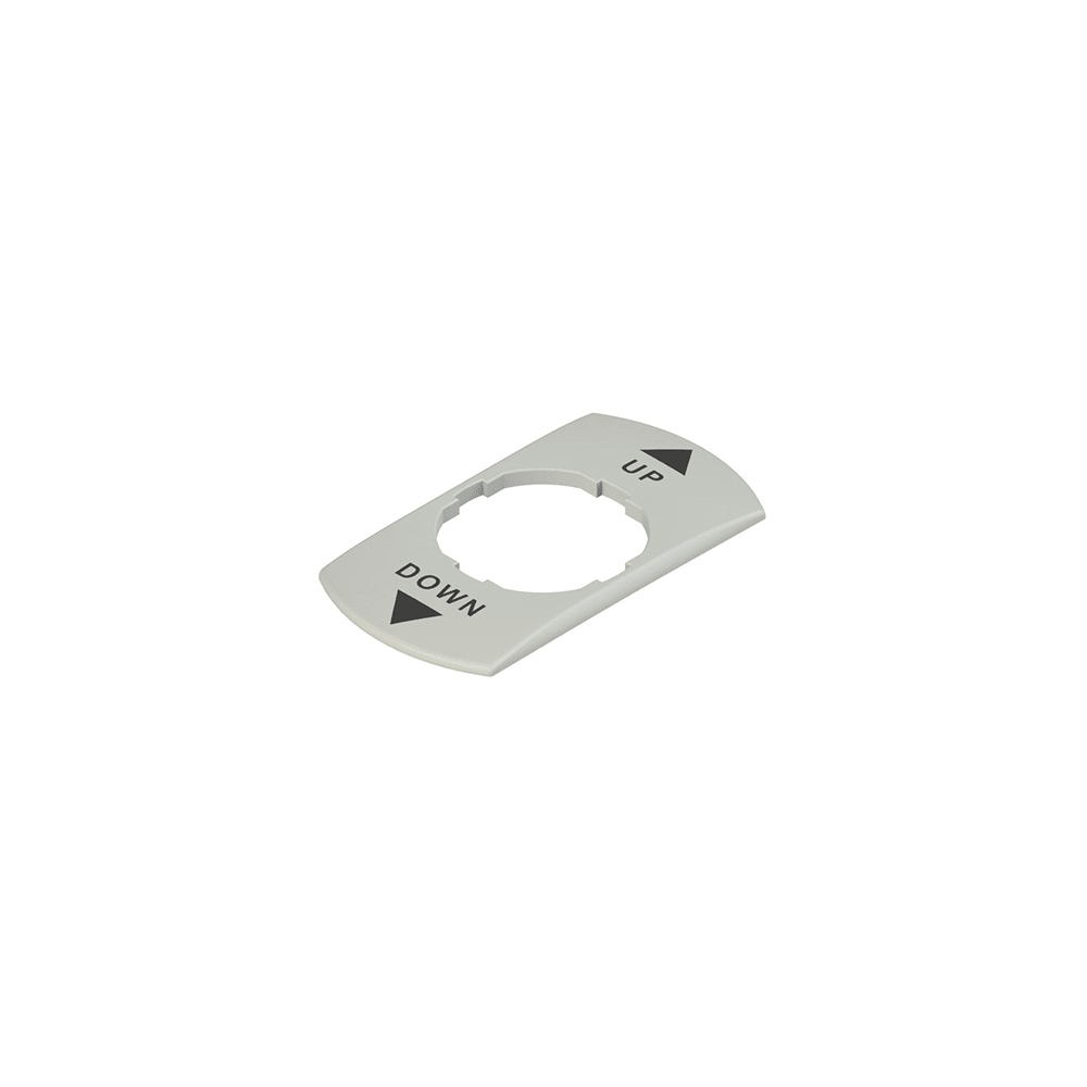 PIZZATO ELETTRICA - PZZVE TF32G9131 TARGHETTA CON FORO SAGOMATO RETTANGOLAR