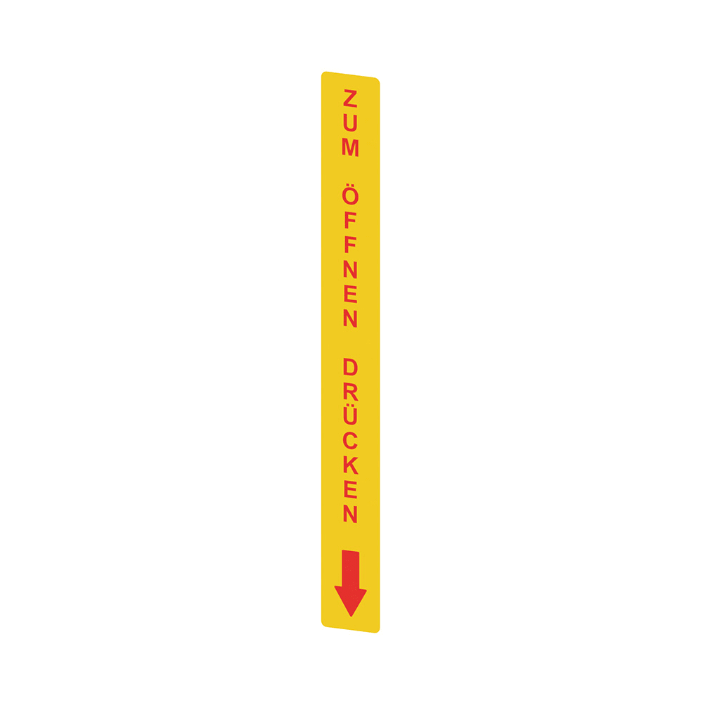 PIZZATO ELETTRICA - PZZVF AP-A1AGR04 ADESIVO GIALLO IN PC RETTANGOLARE 300X3