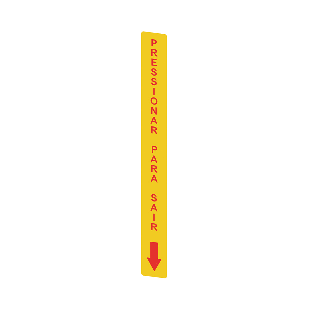 PIZZATO ELETTRICA - PZZVF AP-A1AGR09 ADESIVO GIALLO IN PC RETTANGOLARE 300X3