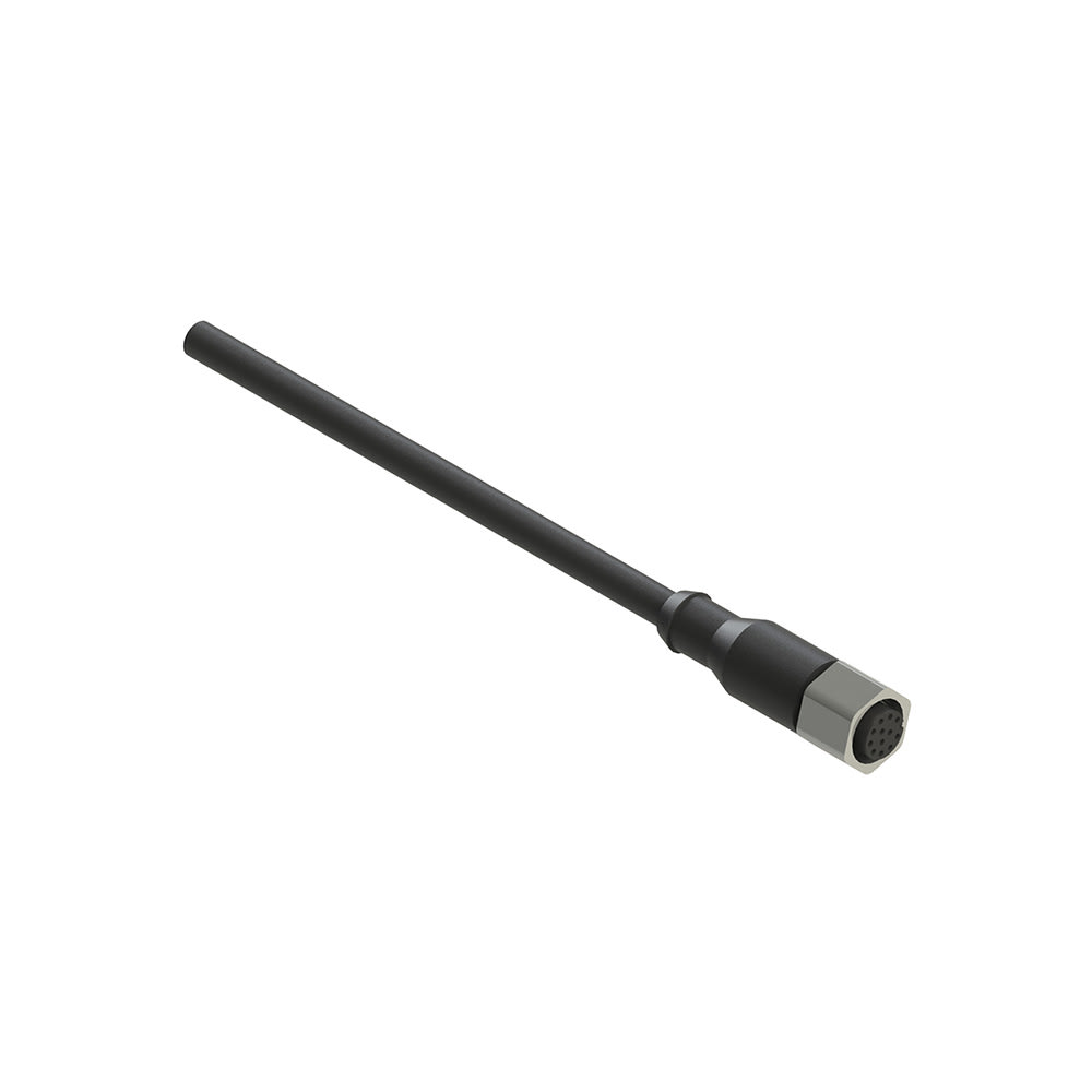PIZZATO ELETTRICA - PZZVF CA12UD10M-X CONNETTORE FEMMINA M12 12 POLI DIRITTO C