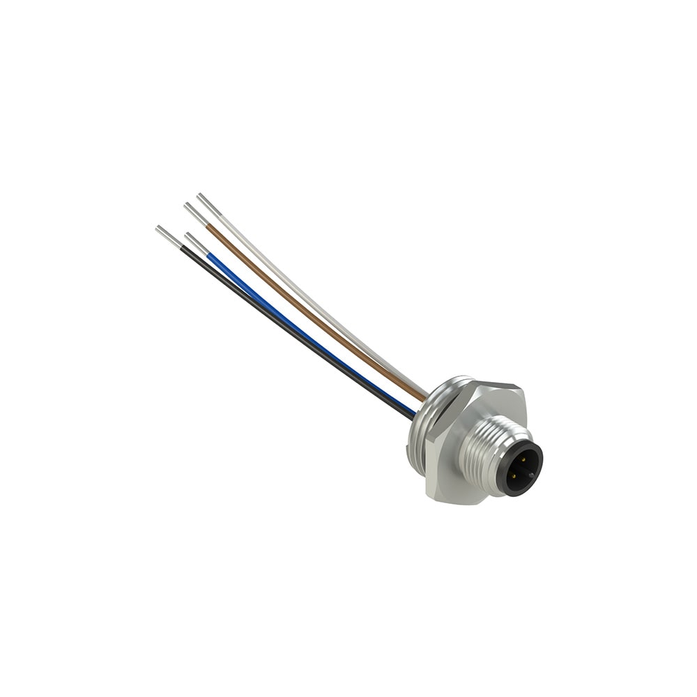PIZZATO ELETTRICA - PZZVF CNM4PM CONNETTORE METALLICO MASCHIO M12 4 POLI