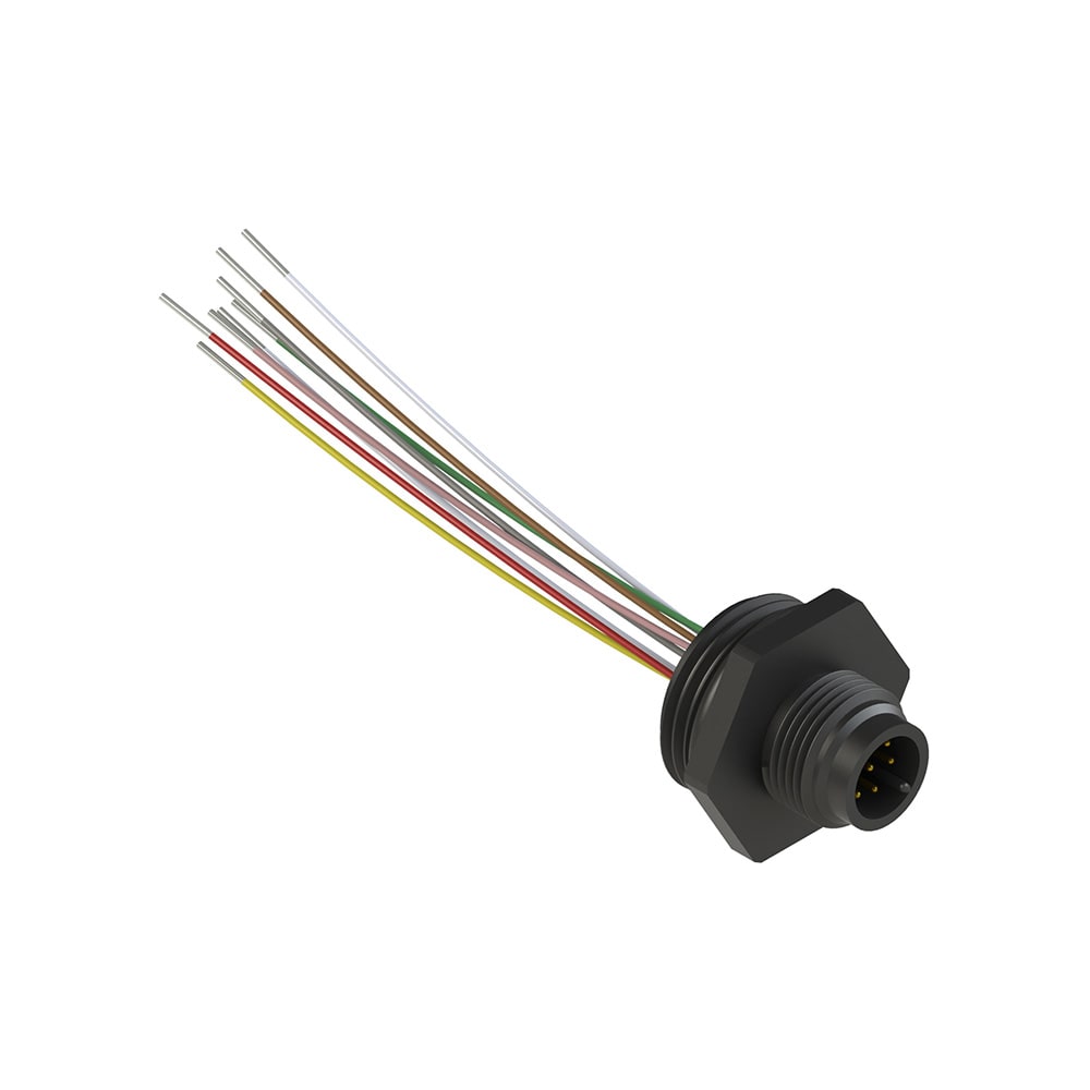 PIZZATO ELETTRICA - PZZVF CNP8MM CONNETTORE PLASTICO MASCHIO M12 8 POLI