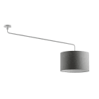 ROSSINI - RSSVIV006BAN PLAFONIERA BIANCA/PARALUME CILINDRICO ANTRACITE E27 IP20 48CM
