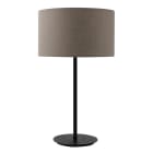 ROSSINI - RSSVIV009NT LAMPADA TAVOLO NERA/PARALUME CILINDRICO TORTORA E27 IP20