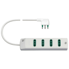 VIMAR SPA - VIW00404.CC.B Presa mult. 4P17/11+ S17 90° bianco