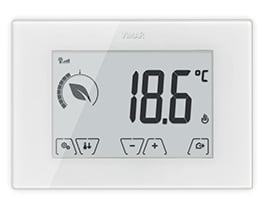 VIMAR SPA - VIW02910 CRONOTERMOSTATO TOUCH PARETE BATT.BIANCO