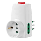 VIMAR SPA - VIW0P00330.B Adattatore S11+2P11+P30+interrut. bianco