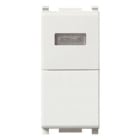VIMAR SPA - VIW14068.B.SL Pulsante 1P NO 10A + spia bianca Silver