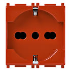 VIMAR SPA - VIW14210.AB.R Presa 2P+T 16A univ. antibatterico rosso