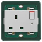 VIMAR SPA - VIW14221.SL Presa 2P+T 13A inglese interr. Silver