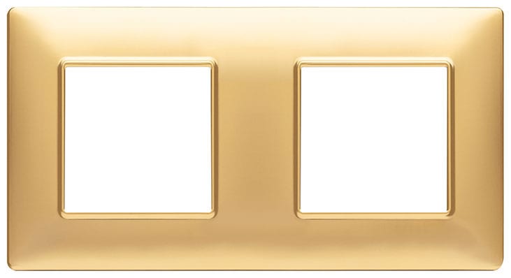 VIMAR SPA - VIW14643.25 PLACCA 4M (2+2) INT71 ORO OPACO