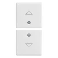 VIMAR SPA - VIW14751.2 Due mezzi tasti 1M simboli frecce bianco