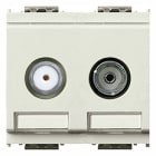 VIMAR SPA - VIW16307.01.B Presa TV-RD-SAT diretta 2 uscite bianco