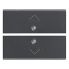 VIMAR SPA - VIW16842.3 Due mezzi tasti 2M simb. freccia grigio