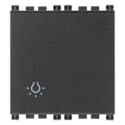 VIMAR SPA - VIW19008.2.L Pulsante 1P NO 10A luce 2M grigio