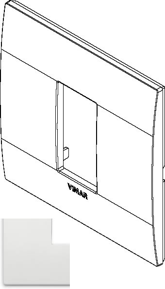 VIMAR SPA - VIW19641.74 PLACCA CLASSIC 1M BIANCO